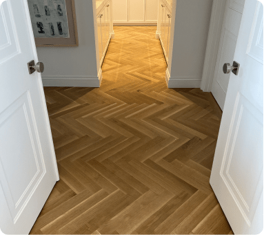 Completed flooring project